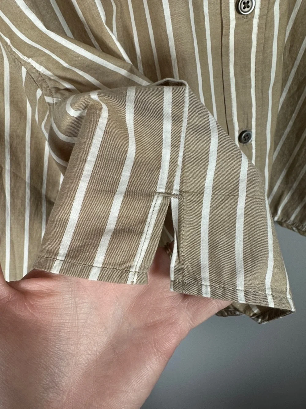 Everlane The Woven PJ Top Cropped Medium NWOT
